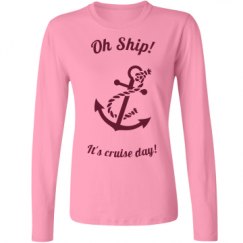 Ladies Relaxed Fit Basic Long Sleeve Tee