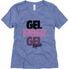 Ladies Relaxed Fit Super Soft Triblend V-Neck Tee