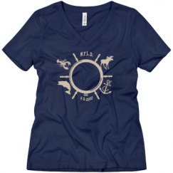 Ladies Relaxed Fit V-Neck Tee