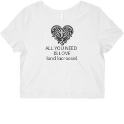 Ladies Slim Fit Crop Top Tee