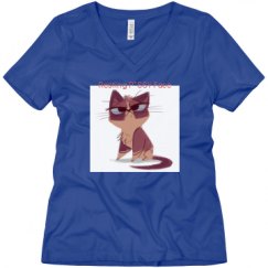Ladies Relaxed Fit V-Neck Tee