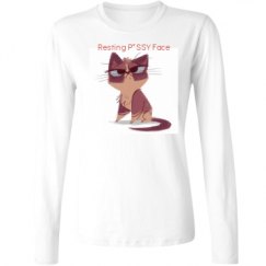 Ladies Relaxed Fit Basic Long Sleeve Tee