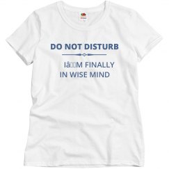DO NOT DISTURB I’M IN WISE MIND