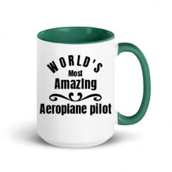 15oz Ceramic Mug with Color Inside