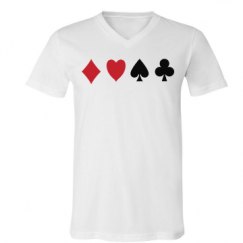 Unisex V-Neck Jersey Tee