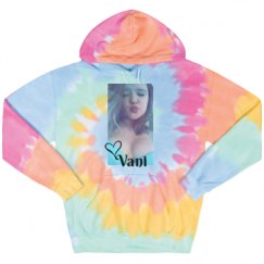 Unisex Tie-Dye Fleece Hoodie