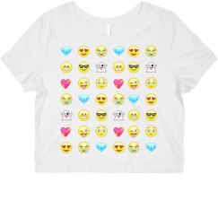 Emoji crop top for life