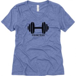 Ladies Relaxed Fit Super Soft Triblend V-Neck Tee