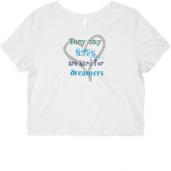 Ladies Slim Fit Crop Top Tee