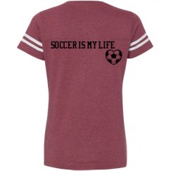 Ladies Relaxed Fit Vintage Sports Tee