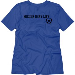 Ladies Relaxed Fit V-Neck Tee