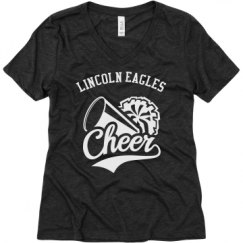 Ladies Relaxed Fit Super Soft Triblend V-Neck Tee