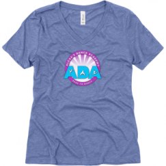 Ladies Relaxed Fit Super Soft Triblend V-Neck Tee