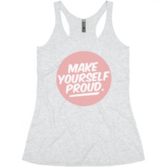Ladies Slim Fit Super Soft Racerback Triblend Tank
