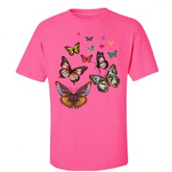 Unisex Ultra Cotton Safety Neon Crewneck Tee