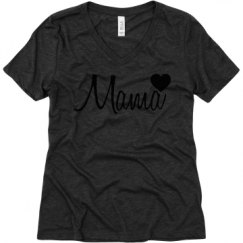 Ladies Relaxed Fit Super Soft Triblend V-Neck Tee