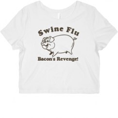 Ladies Slim Fit Crop Top Tee