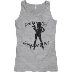 Don't test the gangster in me(tank top) Sport Grey