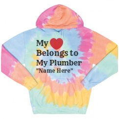 Unisex Tie-Dye Fleece Hoodie