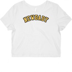 Ladies Slim Fit Crop Top Tee