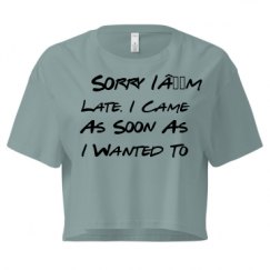 Ladies Festival Cali Crop Top Tee