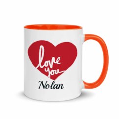 11oz Ceramic Mug with Color Inside