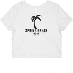 Ladies Slim Fit Crop Top Tee