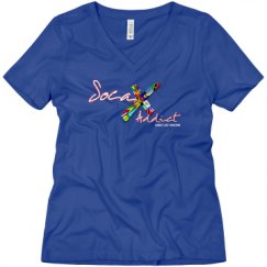 Ladies Relaxed Fit V-Neck Tee
