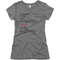 Ladies Slim Fit Super Soft Triblend Tee