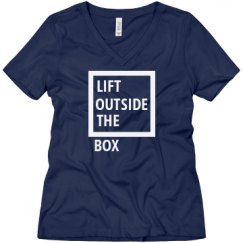 Ladies Relaxed Fit V-Neck Tee