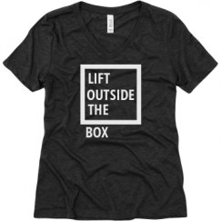 Ladies Relaxed Fit Super Soft Triblend V-Neck Tee