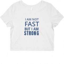 Ladies Slim Fit Crop Top Tee