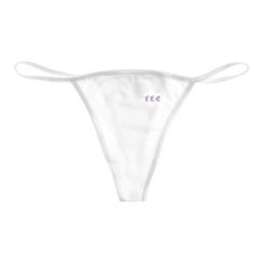 Basic White Thong Underwear