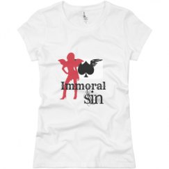Ladies Slim Fit Basic Promo Jersey Tee