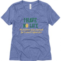 Ladies Relaxed Fit Super Soft Triblend V-Neck Tee