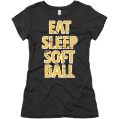 Ladies Slim Fit Super Soft Triblend Tee