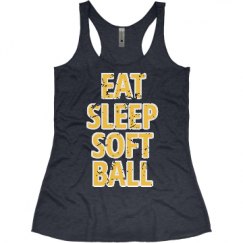 Ladies Slim Fit Super Soft Racerback Triblend Tank