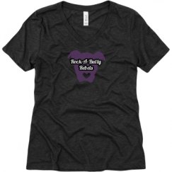 Ladies Relaxed Fit Super Soft Triblend V-Neck Tee