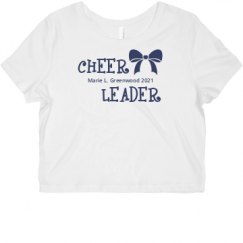 Ladies Slim Fit Crop Top Tee