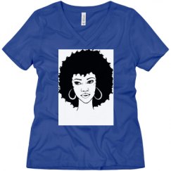 Ladies Relaxed Fit V-Neck Tee
