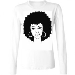 Ladies Relaxed Fit Basic Long Sleeve Tee