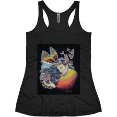 Ladies Slim Fit Super Soft Racerback Triblend Tank