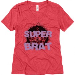 Ladies Relaxed Fit Super Soft Triblend V-Neck Tee