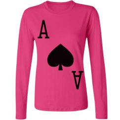 Ladies Relaxed Fit Basic Long Sleeve Tee