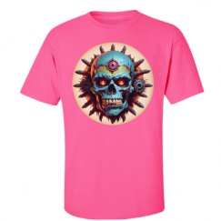 Unisex Ultra Cotton Safety Neon Crewneck Tee