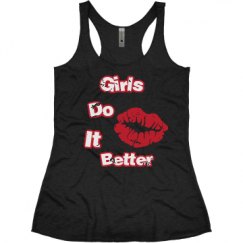 Ladies Slim Fit Super Soft Racerback Triblend Tank