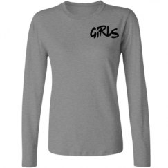 Ladies Relaxed Fit Basic Long Sleeve Tee