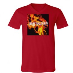 Unisex V-Neck Jersey Tee