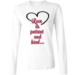 Ladies Relaxed Fit Basic Long Sleeve Tee