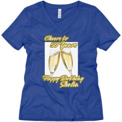 Ladies Relaxed Fit V-Neck Tee